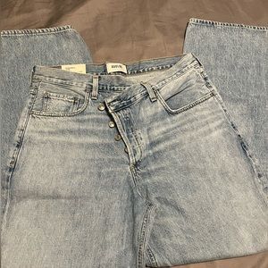 Agolde criss crossed upsized jeans